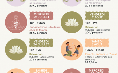 Ateliers sophro été 2026